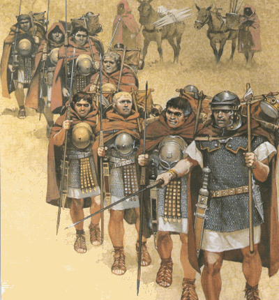 Ρωμαικός Στρατός σε πορεία